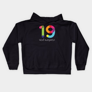 19 and Awesome Kids Hoodie